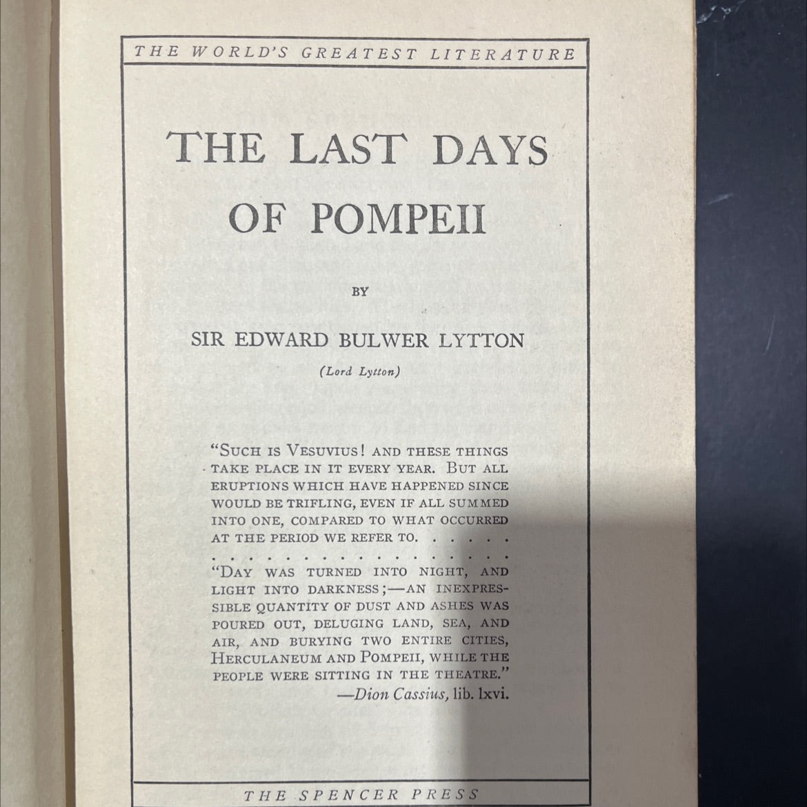 the last days of pompeii book, by sir edward bulwer lytton, 1970 Hardcover image 2
