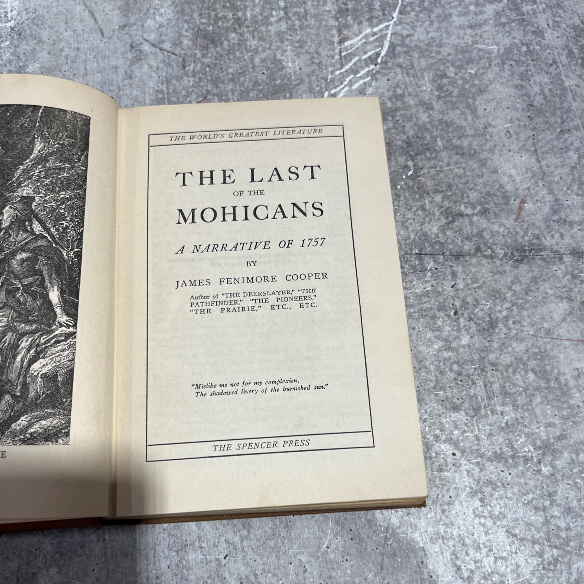 the last of the mohicans a narrative of 1757 book, by james fenimore cooper, 1970 Hardcover image 2
