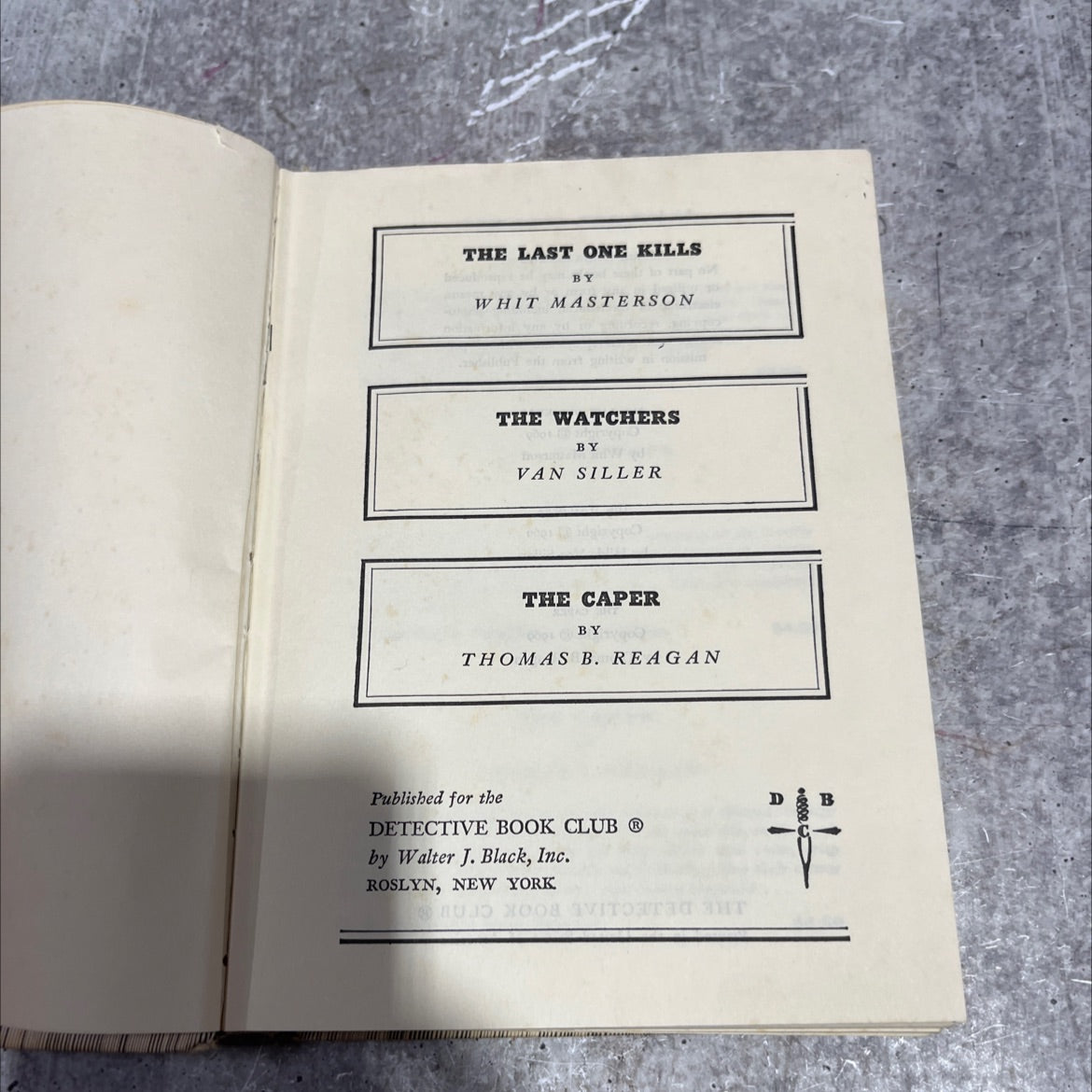 the last one kills book, by whit masterson, 1969 Hardcover image 2