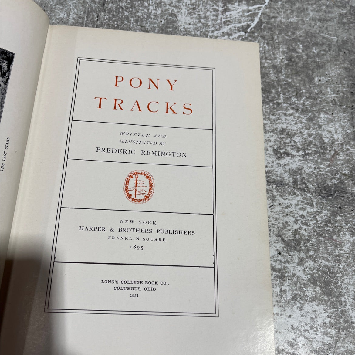 the last stand pony tracks book, by frederic remington, 1951 Hardcover image 2