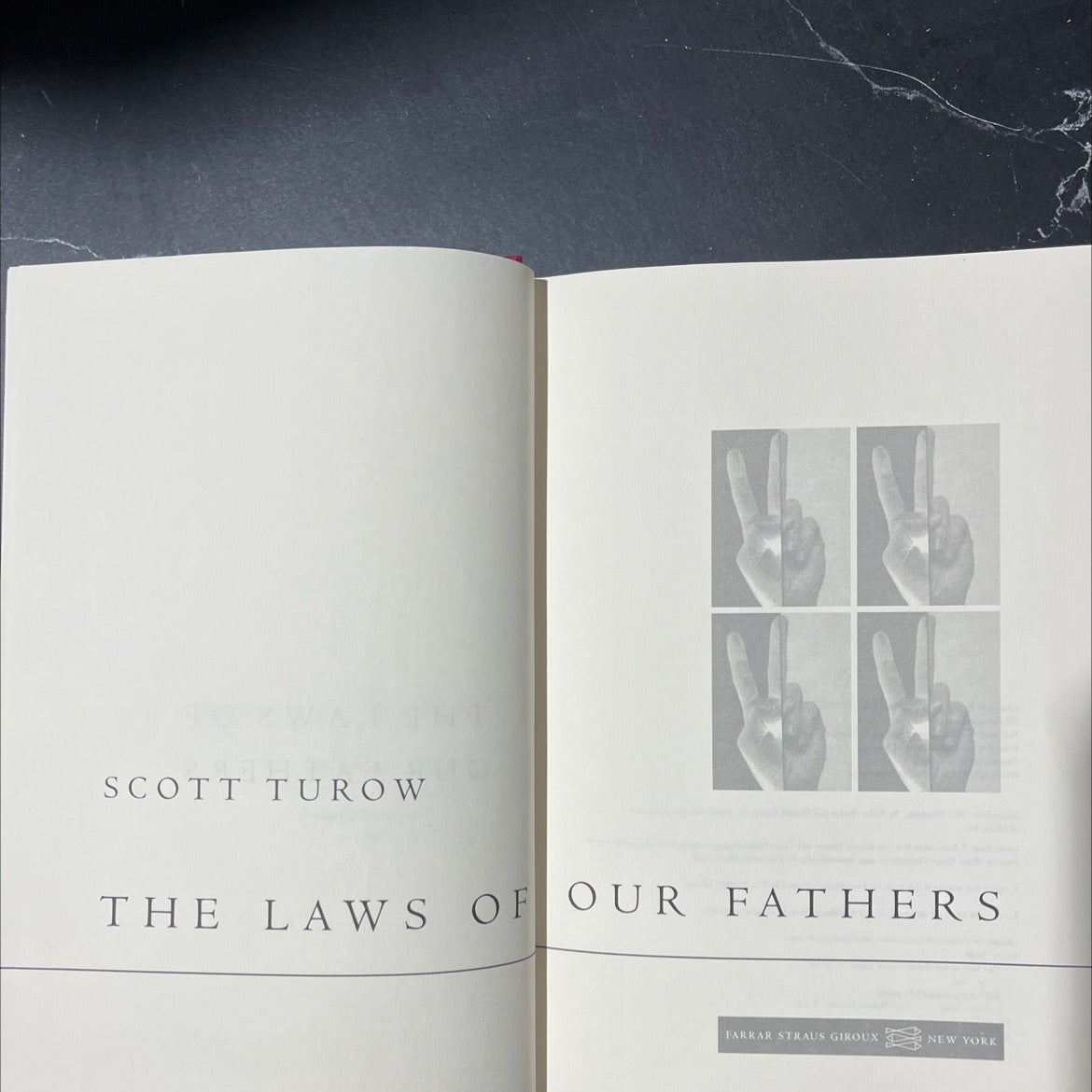 the laws of our fathers book, by Scott Turow, 1996 Hardcover image 2