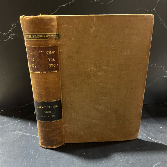 the lawyers reports annotated book lvi book, by burdett a. rich and henry p. farnham, 1902 Hardcover image 1