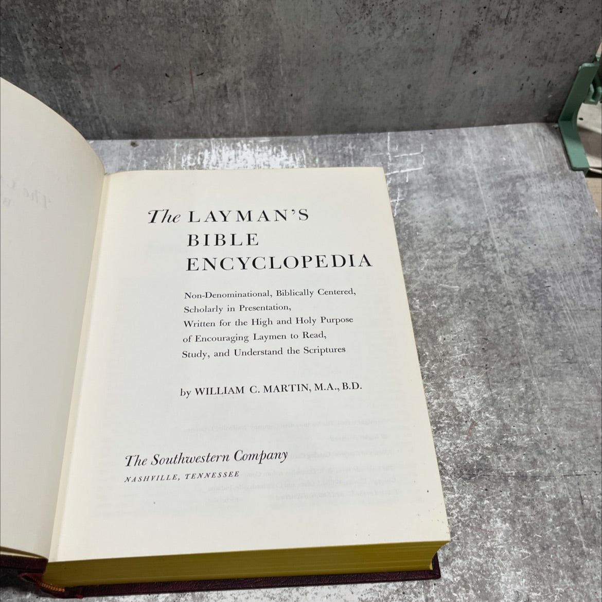 the lay man's bible encyclopedia book, by william c. martin, 1964 Hardcover image 2