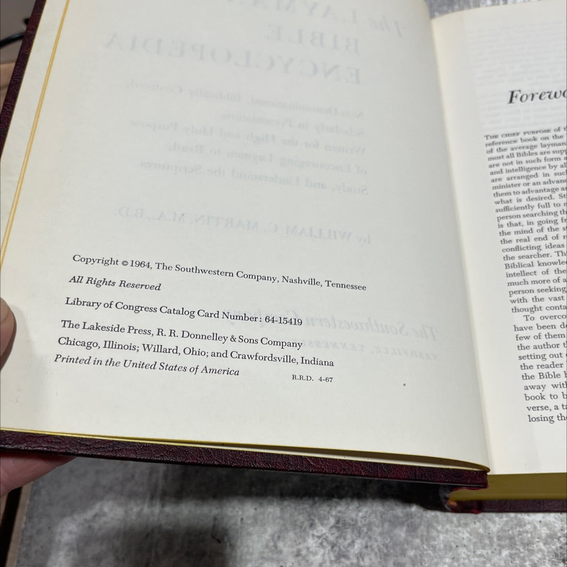 the lay man's bible encyclopedia book, by william c. martin, 1964 Hardcover image 3