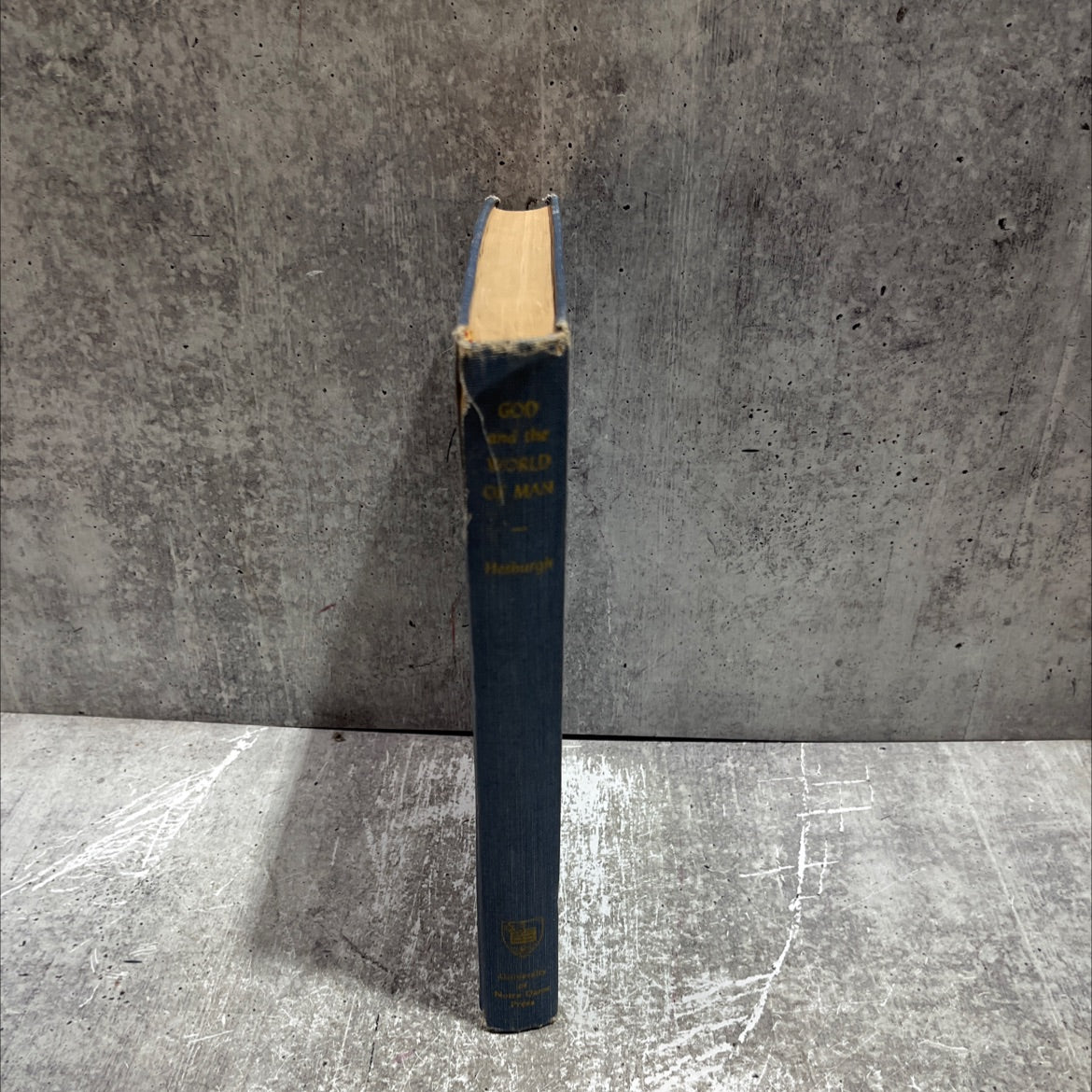 SIGNED the layman and god and the world of man book, by theodore m. hesburgh, 1950 Hardcover, First Edition, Rare, image 4
