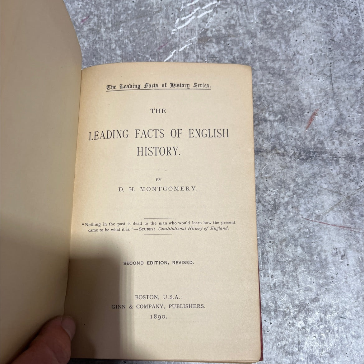 the leading facts of english history book, by d. h. montgomery, 1890 Hardcover image 2