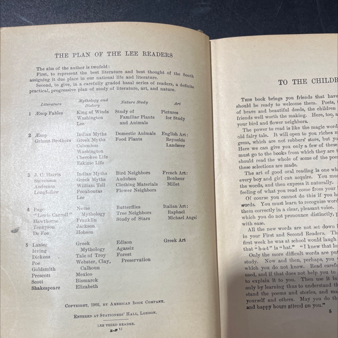 the lee readers third book book, by edna henry lee, 1902 Hardcover image 3