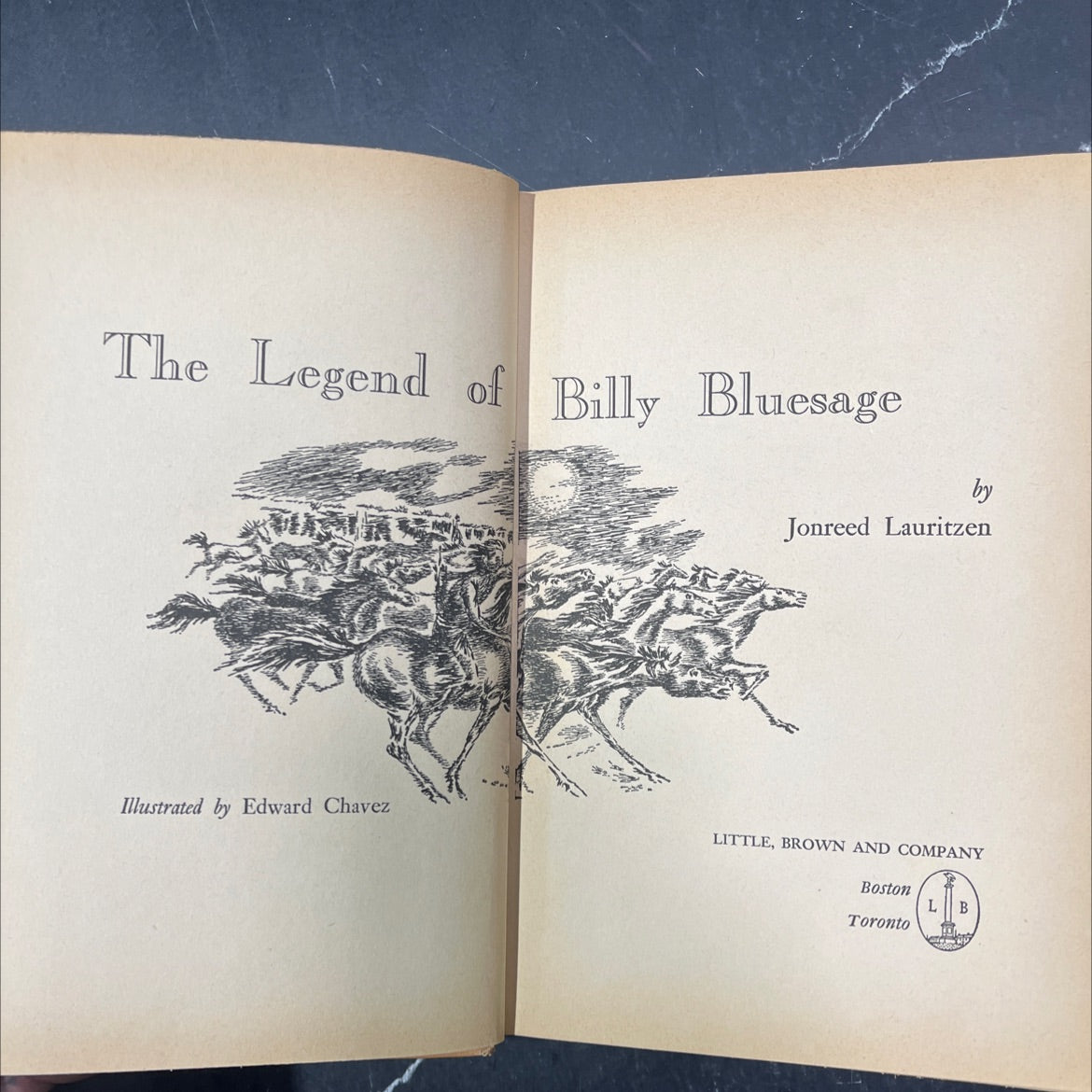 the legend of billy bluesage book, by jonreed lauritzen, 1961 Hardcover image 2