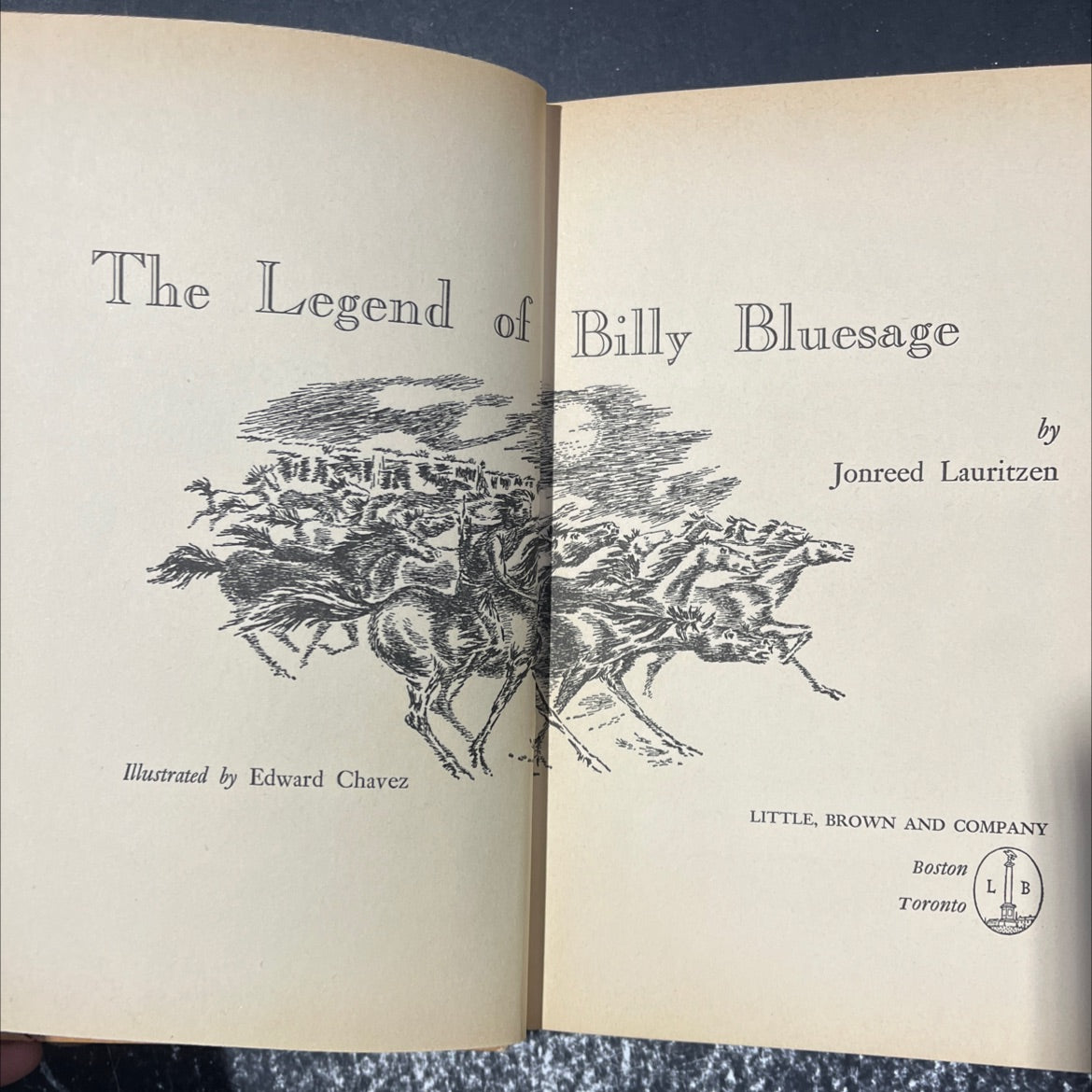 the legend of billy bluesage book, by jonreed lauritzen, 1961 Hardcover image 2