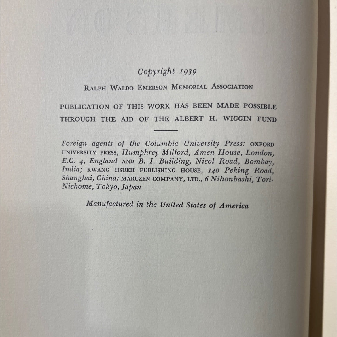 the letters of ralph waldo emerson book, by ralph l. rusk, 1939 Hardcover image 3