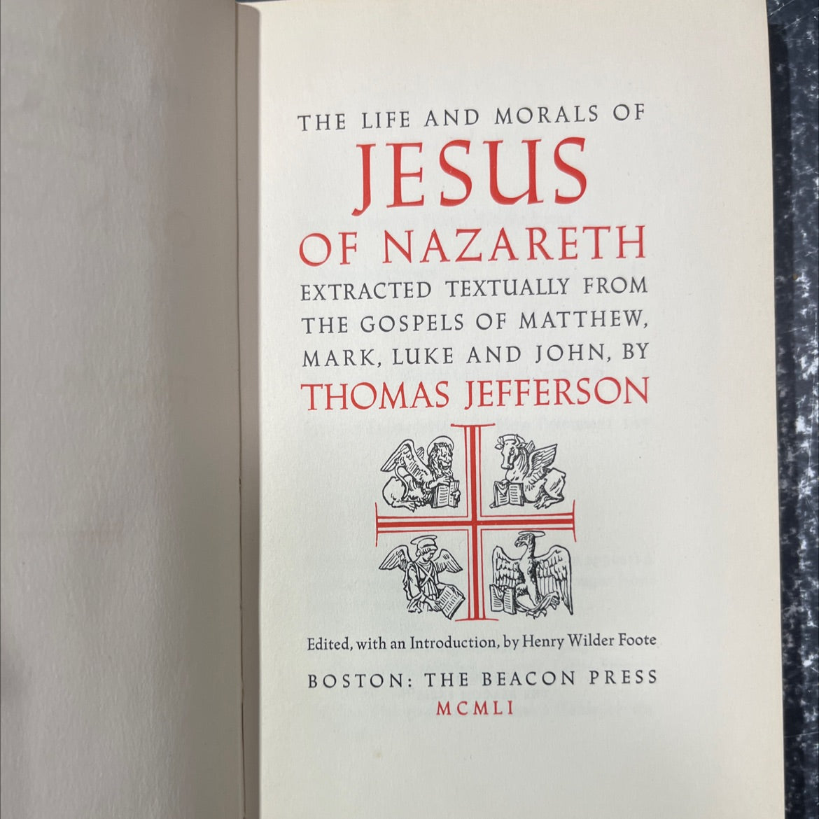 the life and morals of jesus of nazareth extracted textually from the gospels of matthew, mark, luke and john book, by image 2