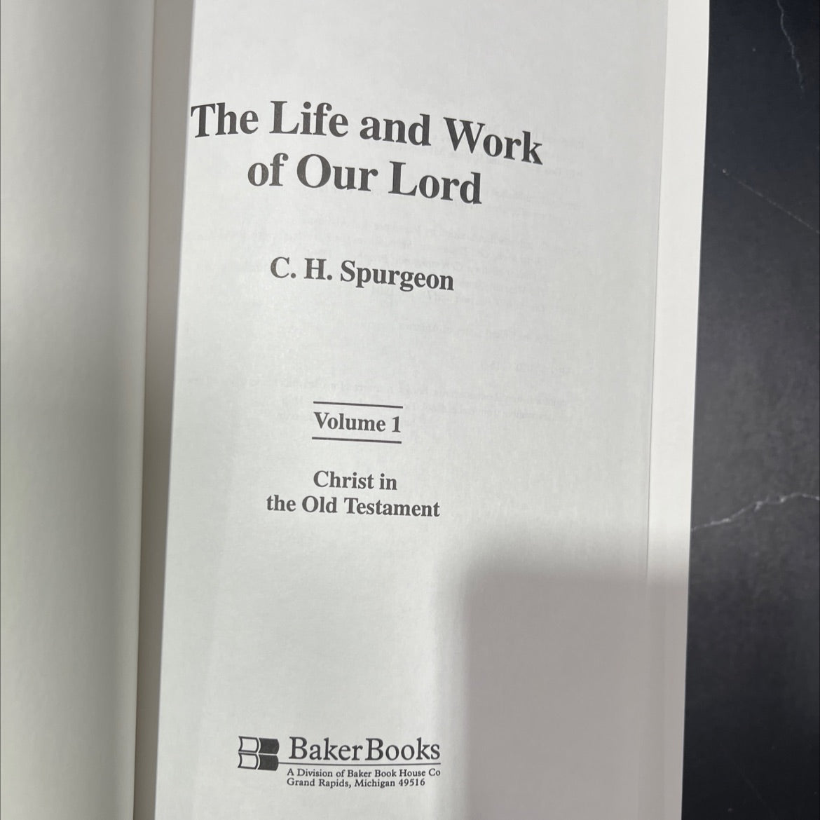 the life and work of our lord c. h. spurgeon volume 1 christ in the old testament book, by c. h. spurgeon, 1998 Leather image 2