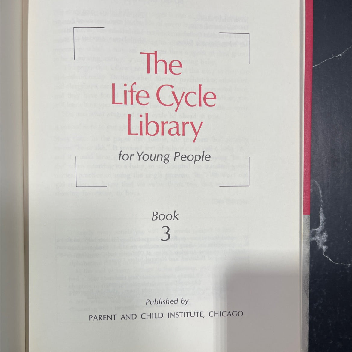 the life cycle library for young people book 3 book, by unknown, 1969 Hardcover image 2
