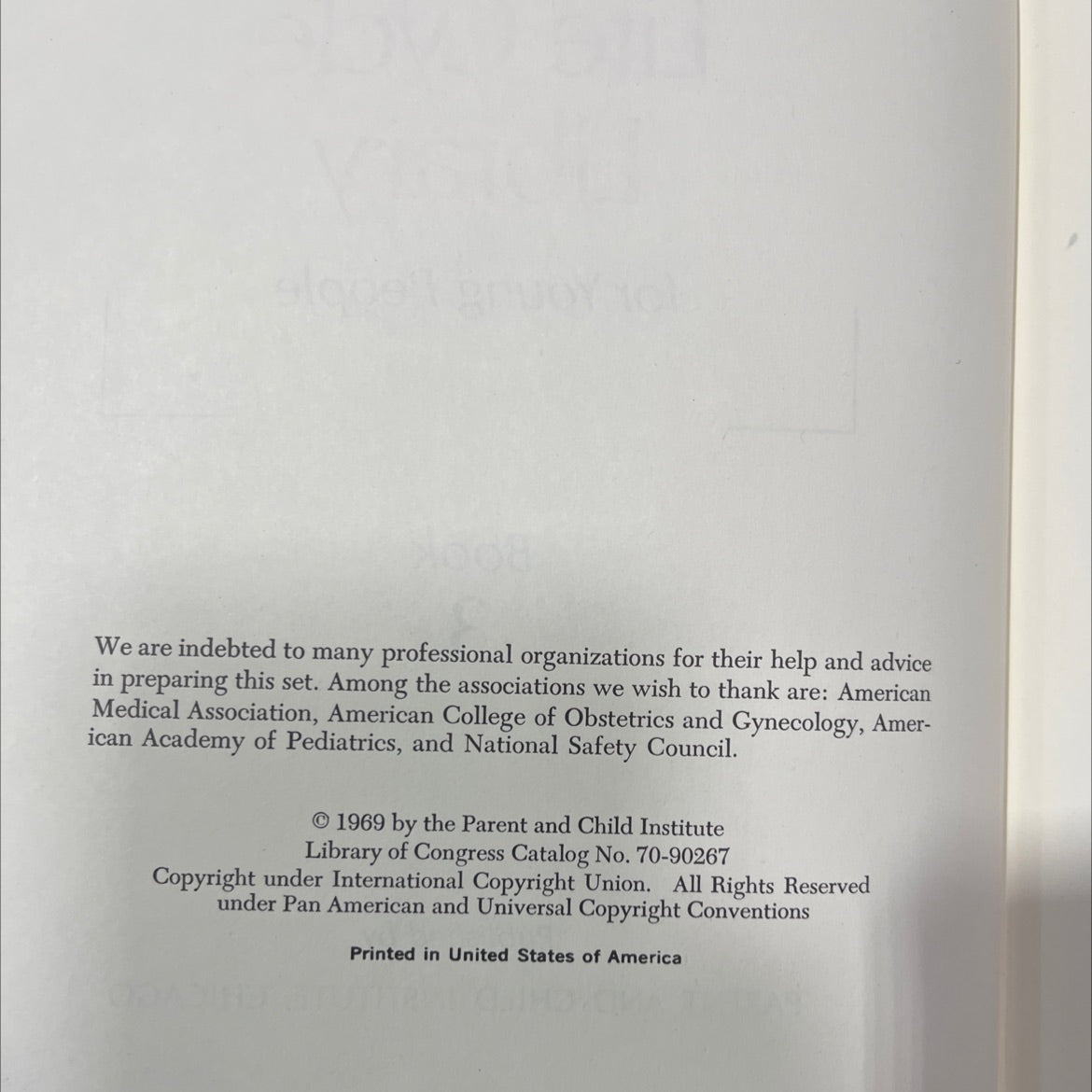 the life cycle library for young people book 3 book, by unknown, 1969 Hardcover image 3