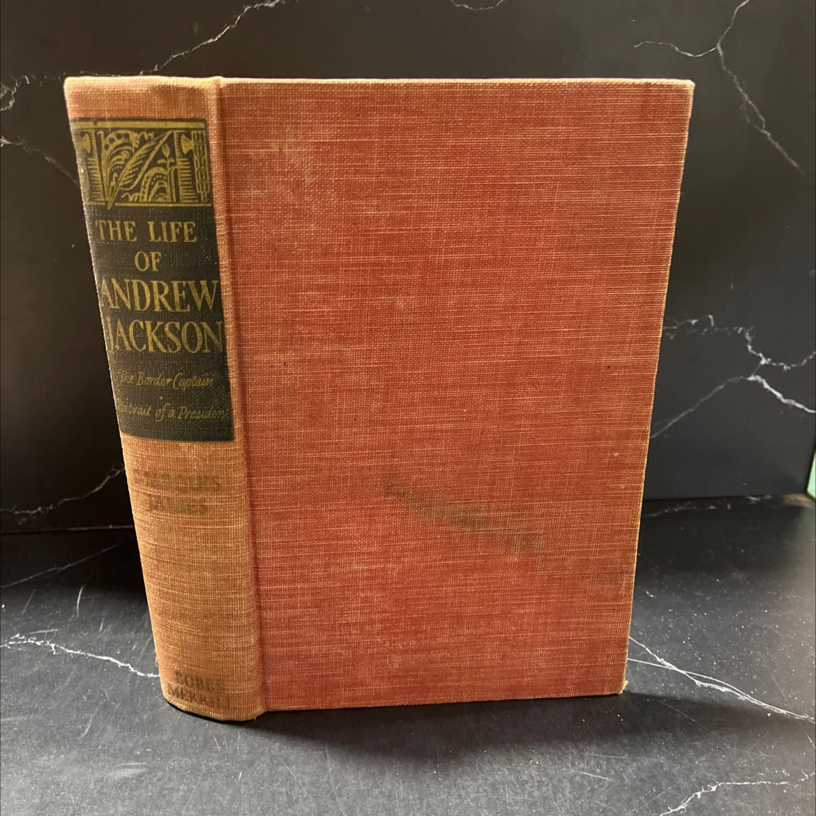 the life of andrew jackson complete in one volume book, by marquis james, 1938 Hardcover image 1