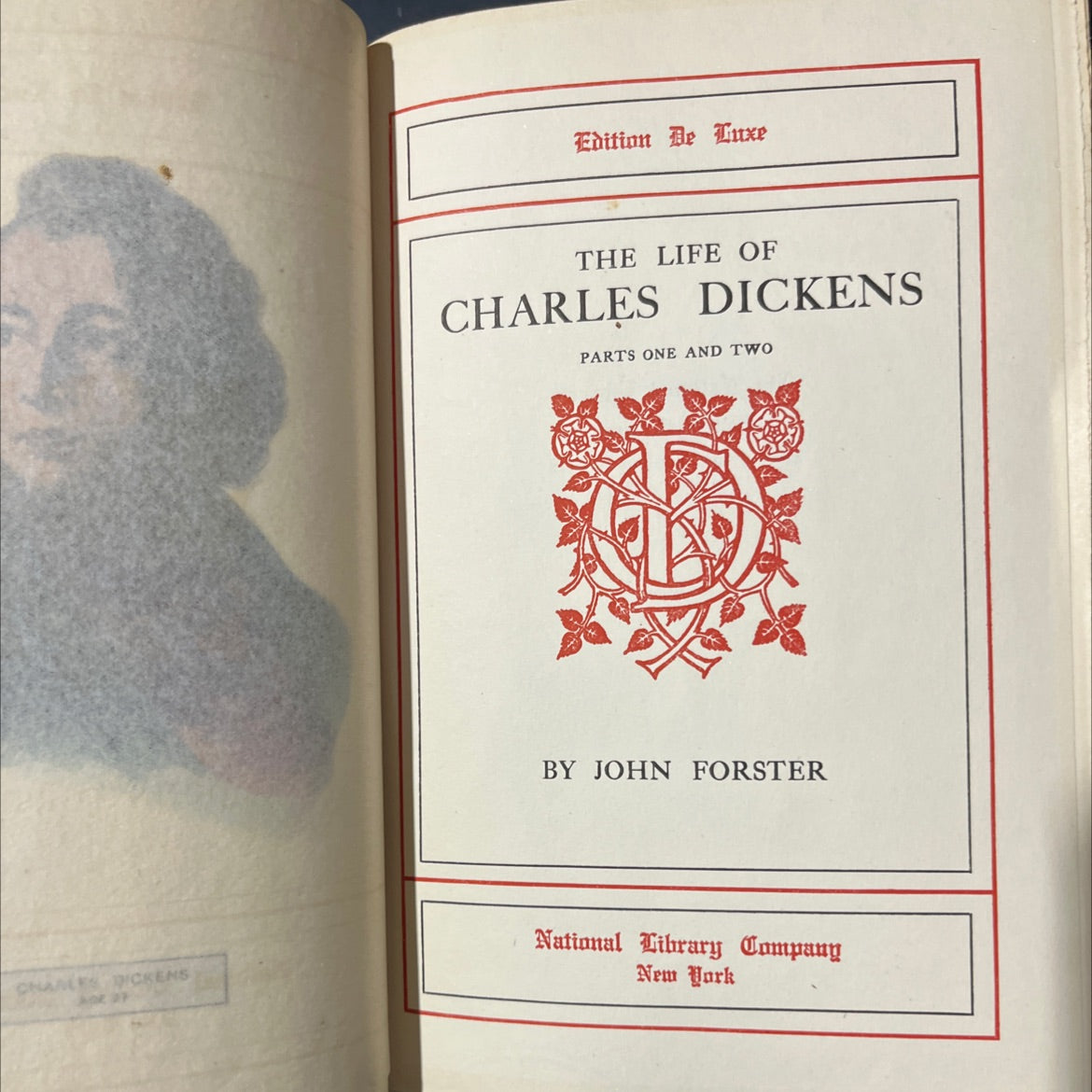 the life of charles dickens parts one and two book, by john forster, 1970 Hardcover image 2