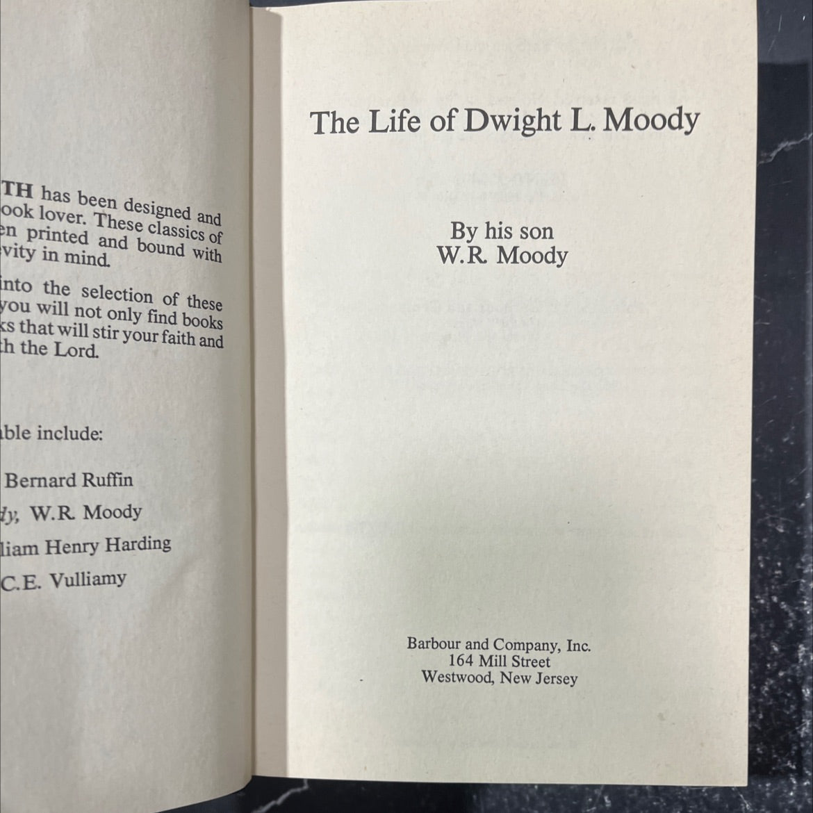 the life of dwight l. moody book, by w.r. moody, 1985 Hardcover image 2