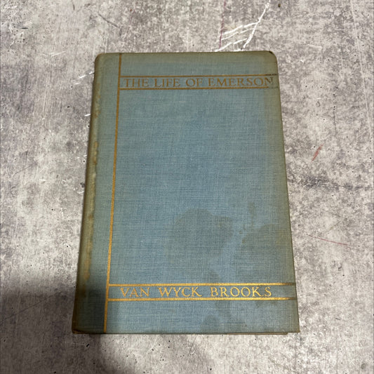 the life of emerson book, by van wyck brooks, 1932 Hardcover image 1
