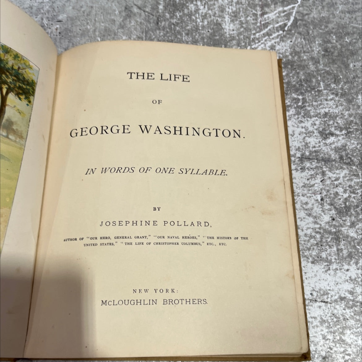 the life of george washington. in words of one syllable book, by josephine pollard, 1970 Hardcover image 2