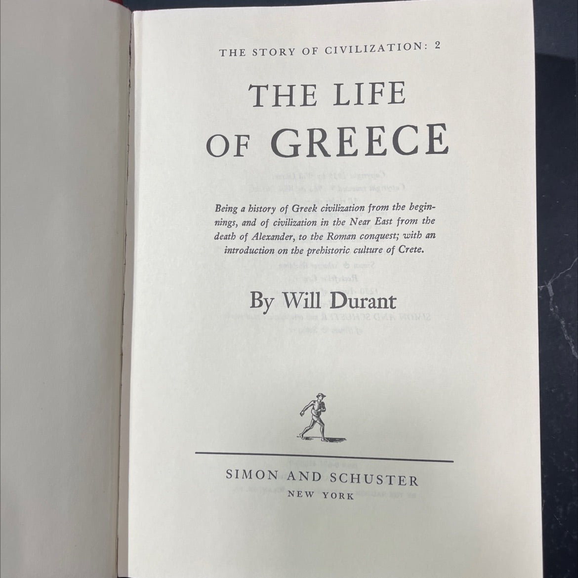 the life of greece book, by will durant, 1966 Hardcover image 2