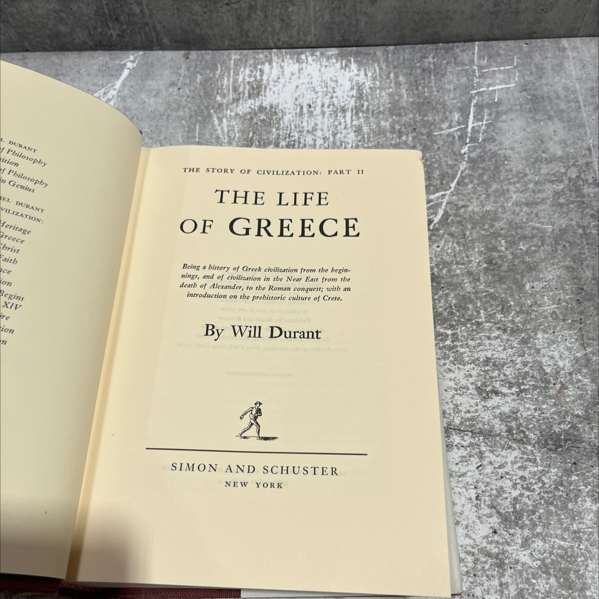 the life of greece book, by will durant, 1966 Hardcover image 2