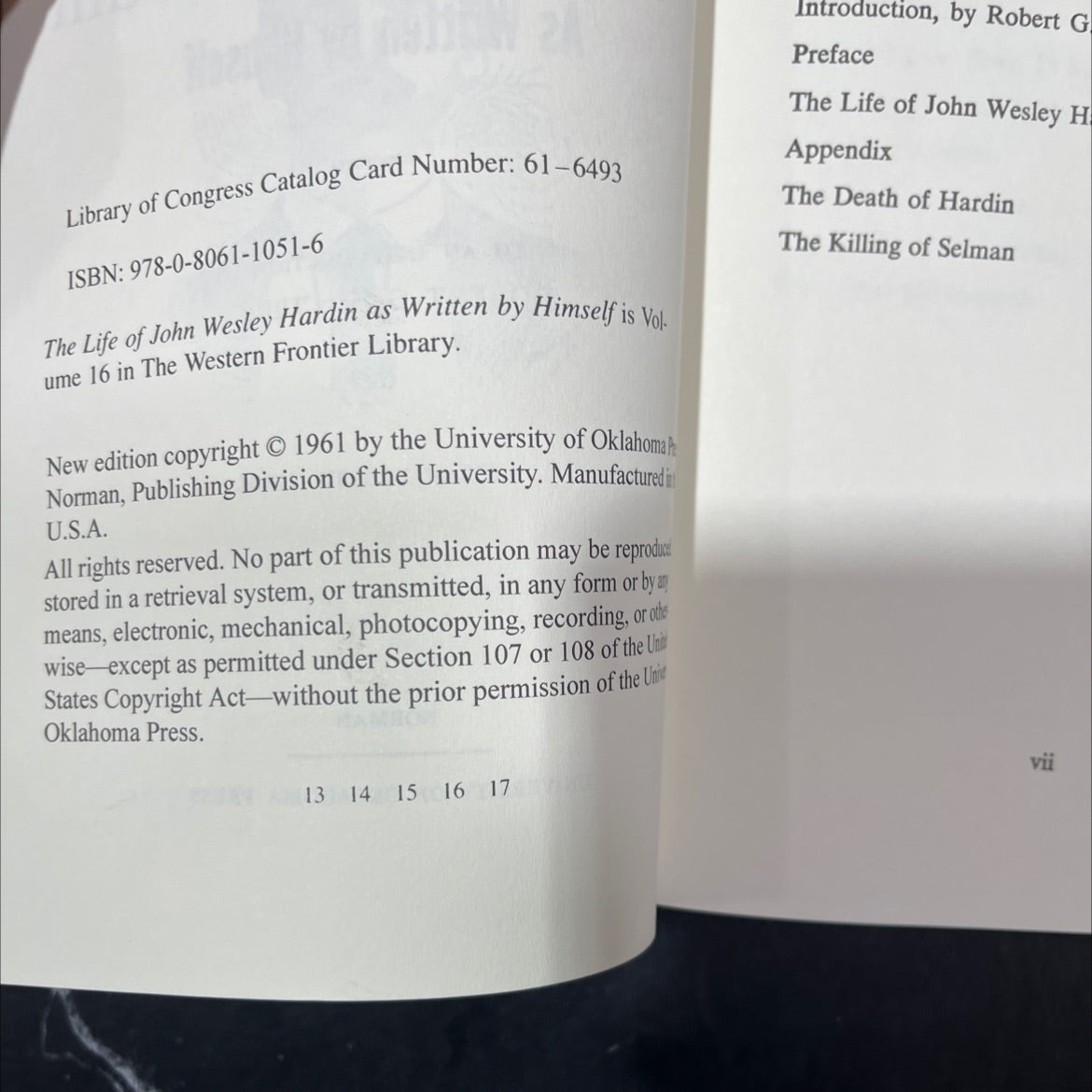 the life of john wesley hardin as written by himself book, by john wesley hardin, 1961 Paperback image 3