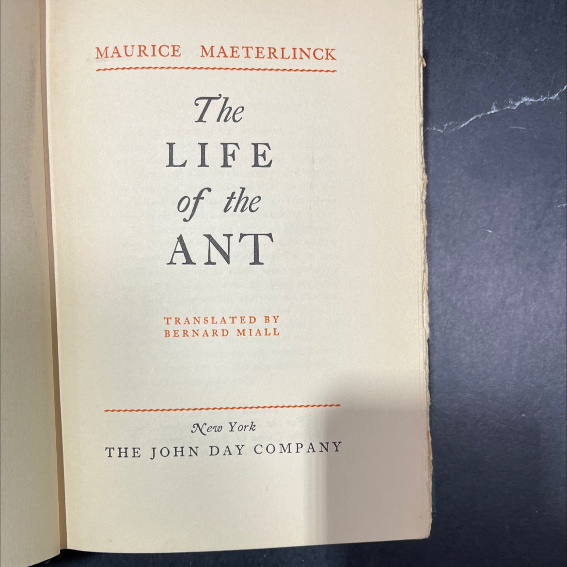 the life of the ant book, by maurice maeterlinck, 1930 Hardcover image 2