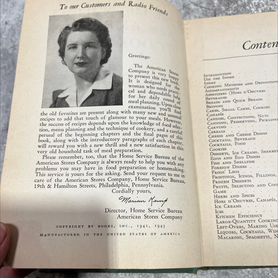 the lily wallace new american cook book book, by lily haxworth wallace, 1945 Hardcover image 3