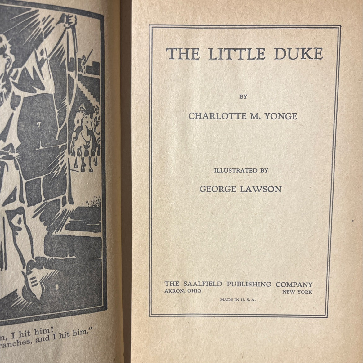 the little duke book, by charlotte m. yonge, 1932 Hardcover image 2