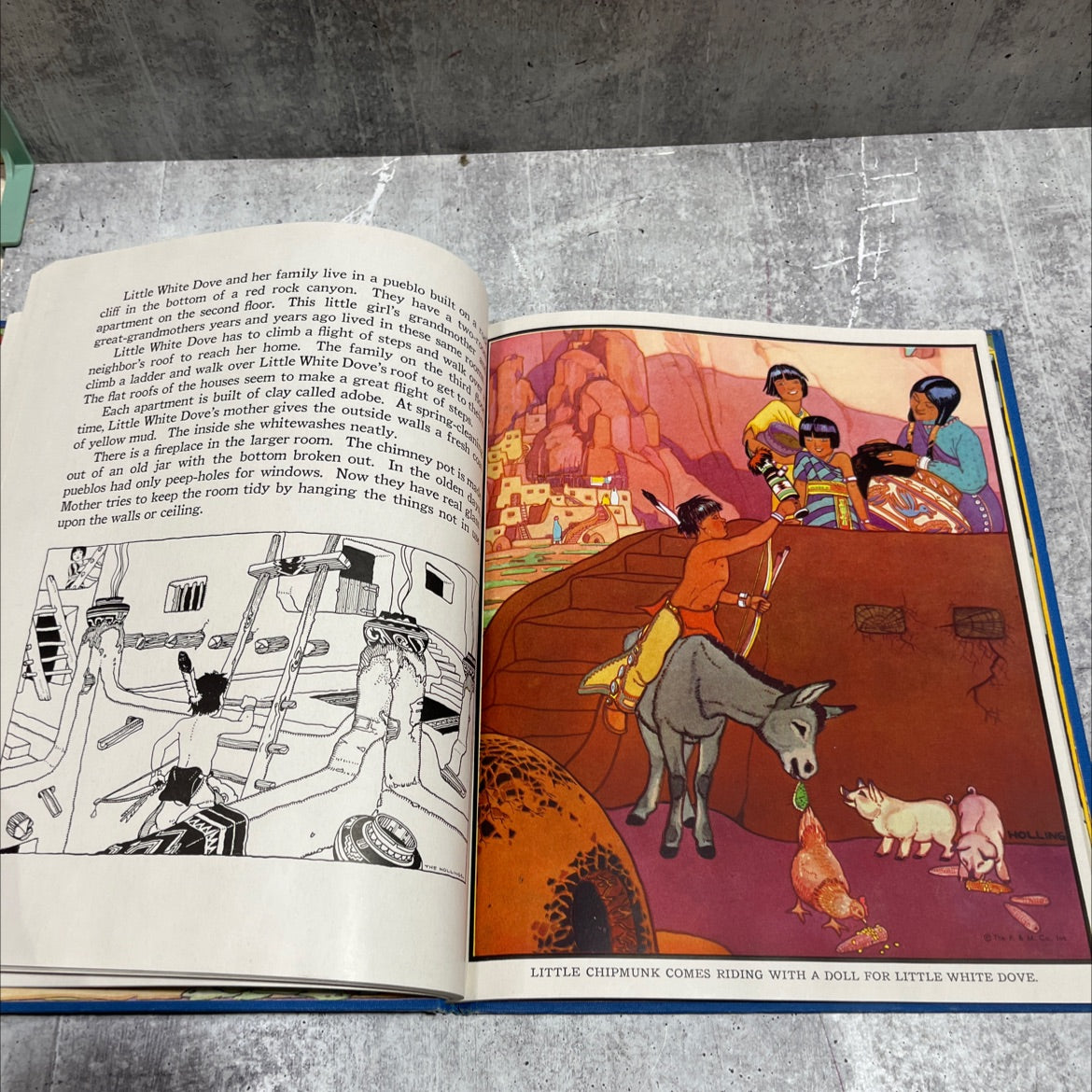 the little folks other lands of book, by watty piper, 1943 Hardcover image 4