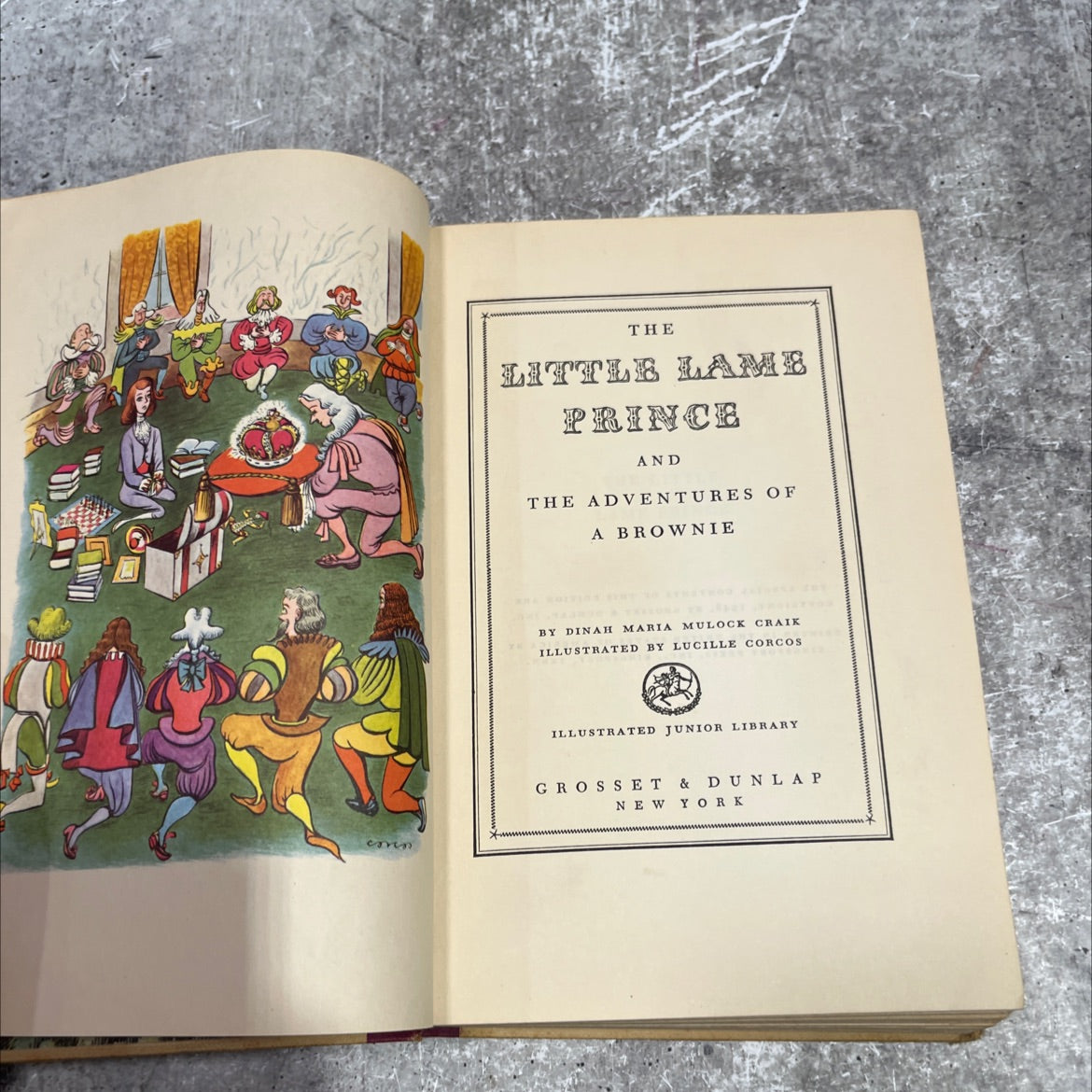 the little lamb prince and the adventures of a brownie book, by dinah maria mulock craik, 1948 Hardcover image 2
