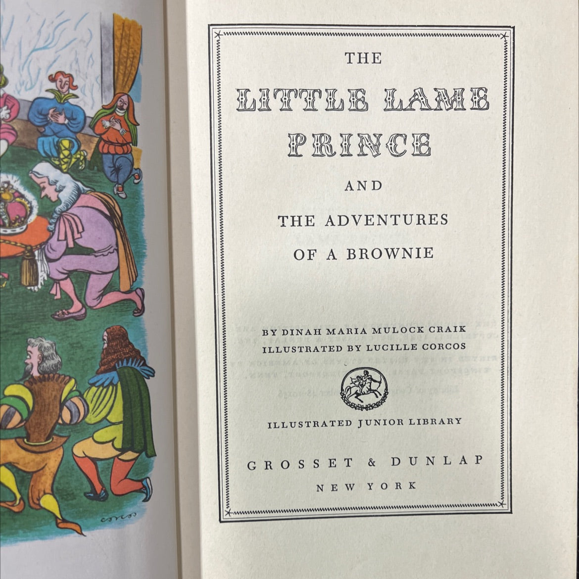the little lame prince and the adventures of a brownie book, by dinah maria mulock craik, 1948 Hardcover image 2