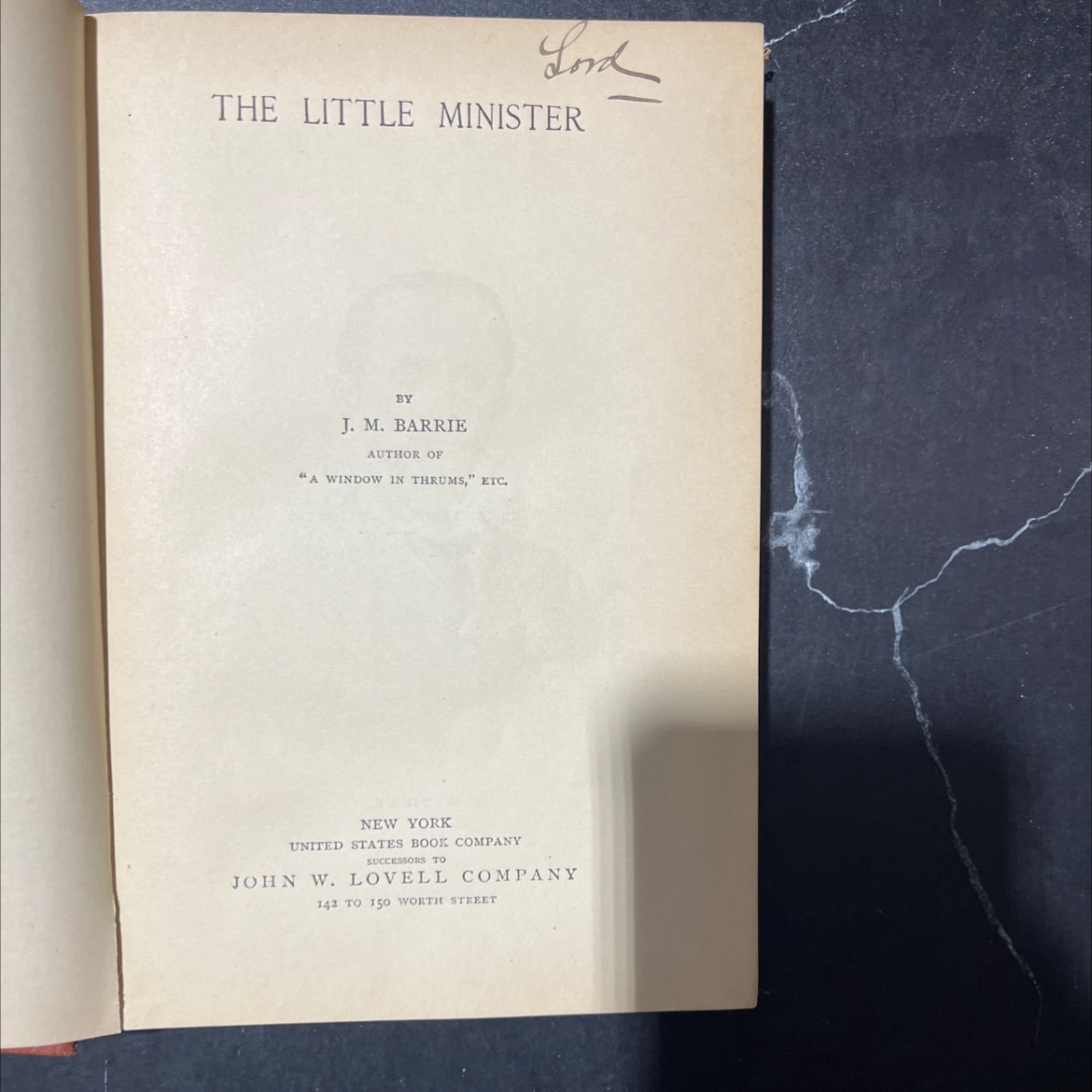the little minister book, by j. m. barrie, 1891 Hardcover image 2