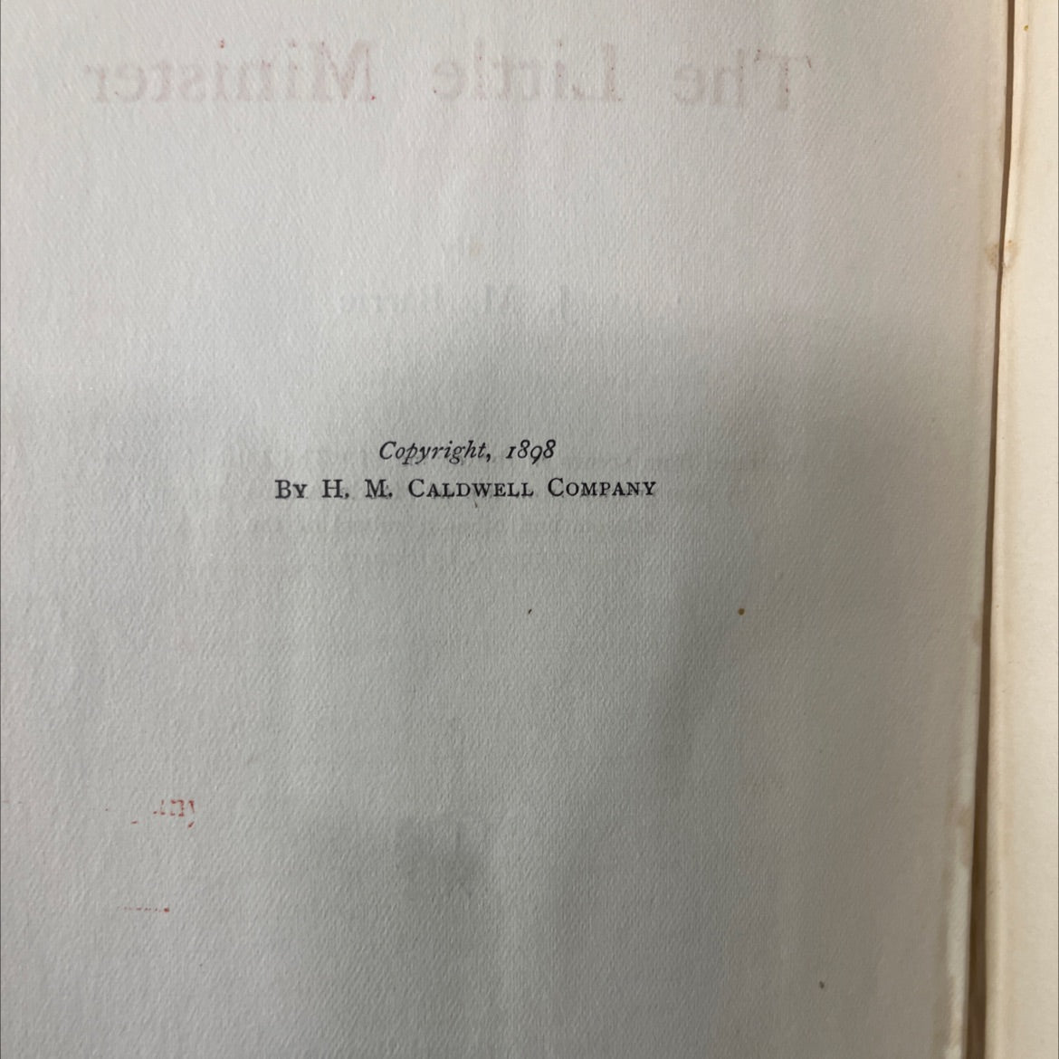 the little minister book, by j. m. barrie, 1912 Hardcover image 3