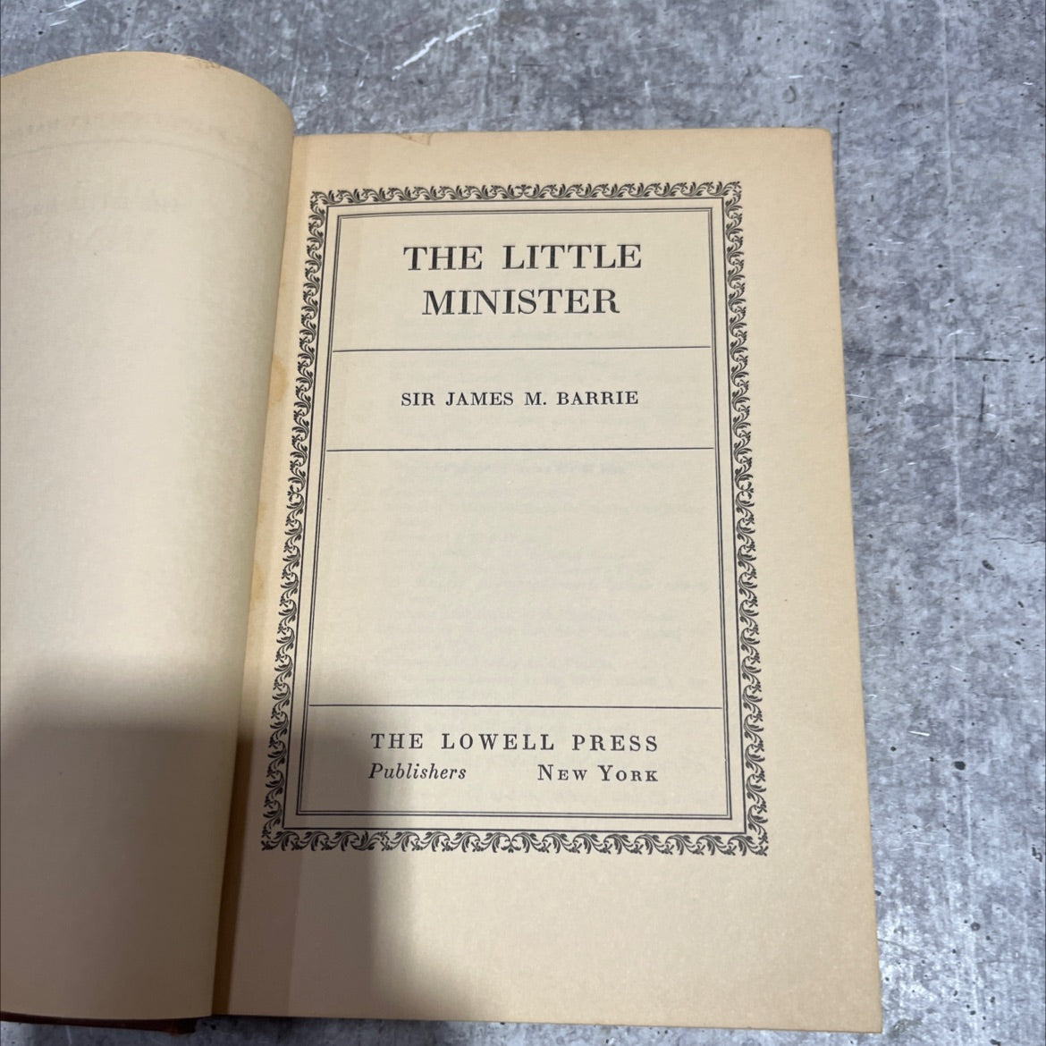 the little minister book, by sir james m. barrie, 1970 Hardcover image 2