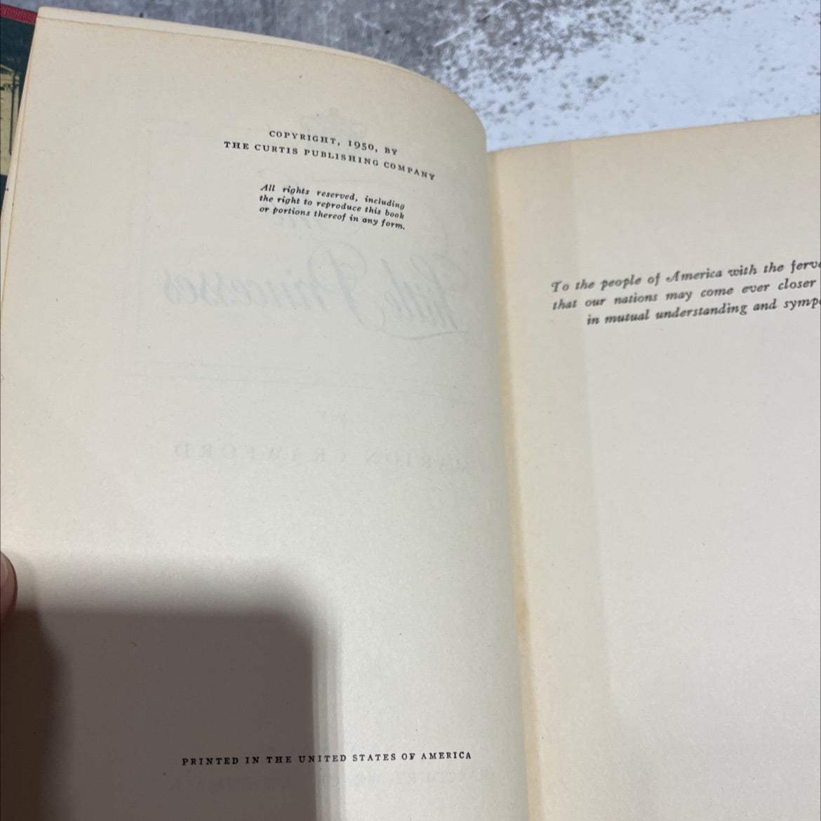 the little princesses book, by marion crawford, 1950 Hardcover image 3