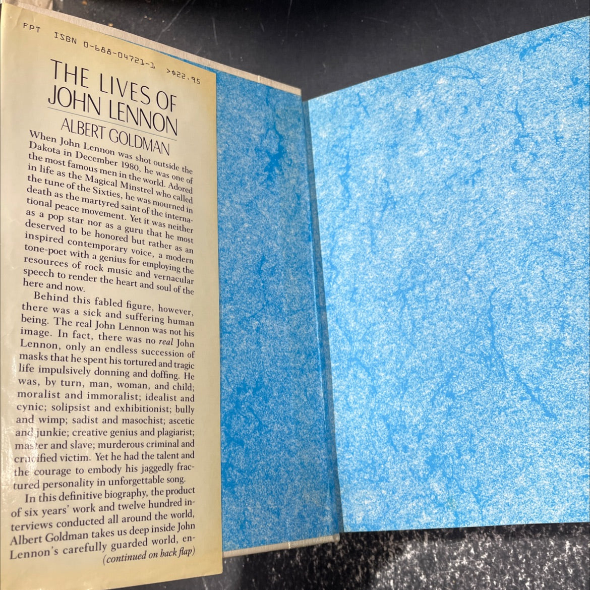 the lives of john lennon book, by albert goldman, 1988 Hardcover image 4