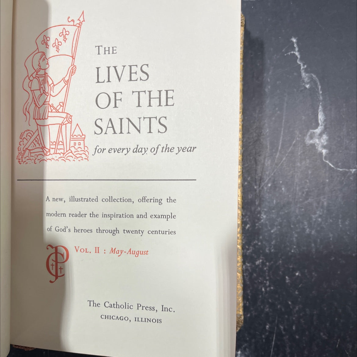 the lives of the saints for every day of the year vol. ii: may-august book, by unknown, 1959 Hardcover image 2