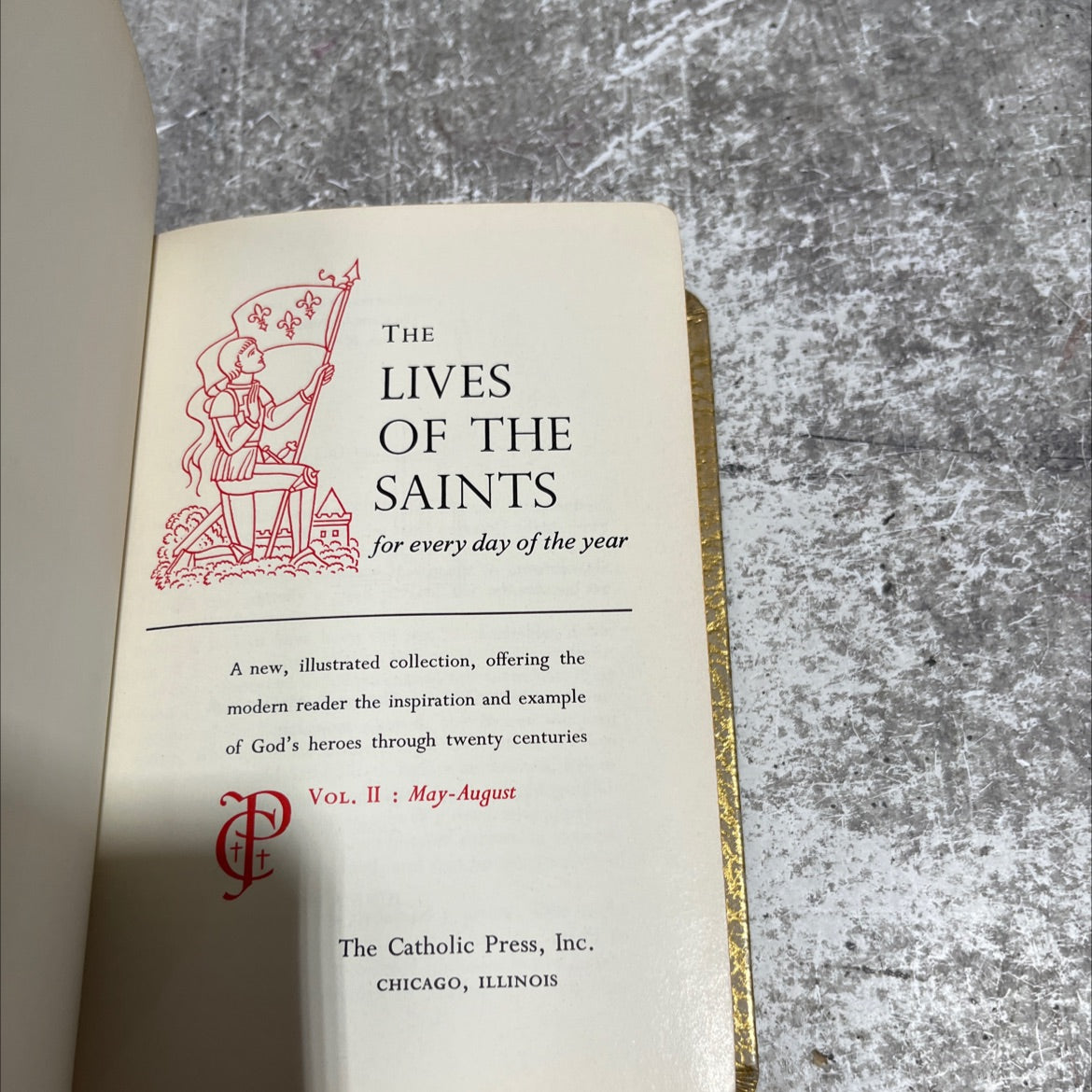the lives of the saints for every day of the year vol. ii may-august book, by unknown, 1962 Hardcover image 2