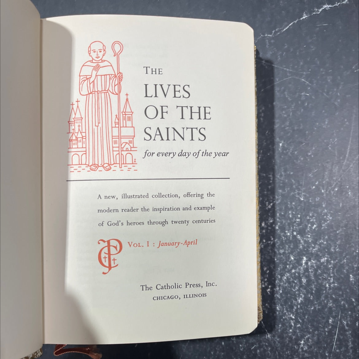 the lives of the saints for every day of the year book, by unknown, 1959 Hardcover image 2