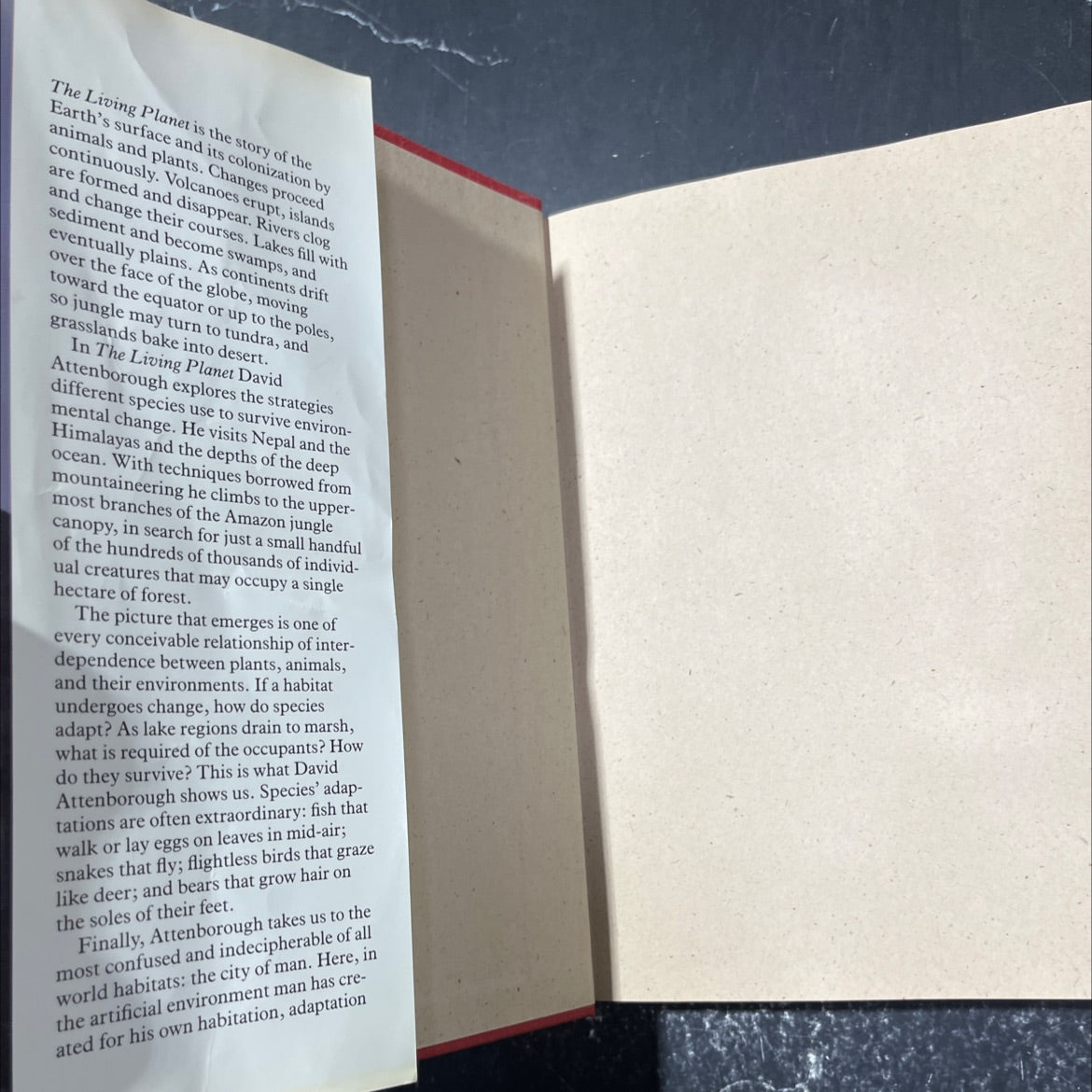 the living planet a portrait of the earth book, by david attenborough, 1984 Hardcover image 4