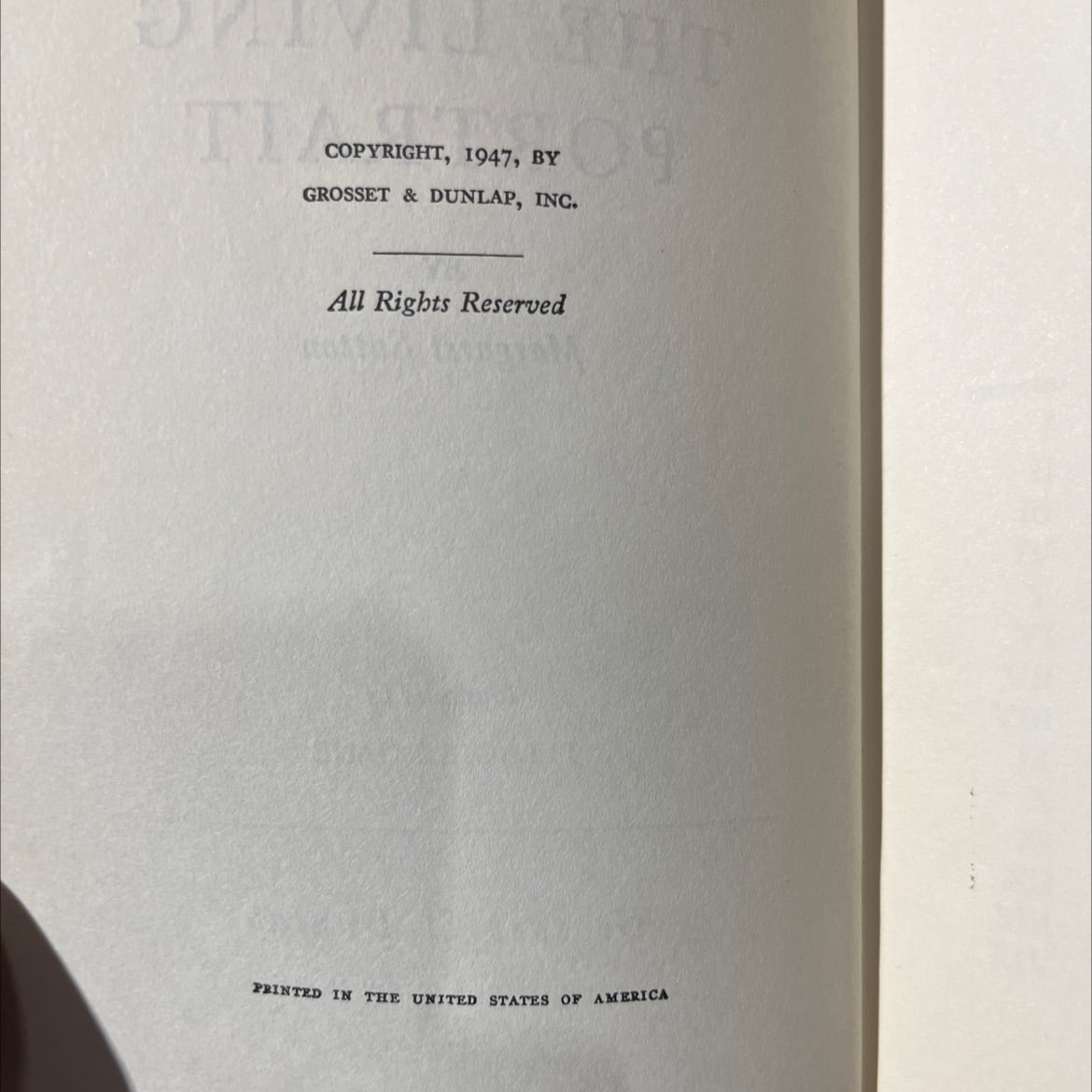 the living portrait book, by Margaret Sutton, 1947 Hardcover image 3