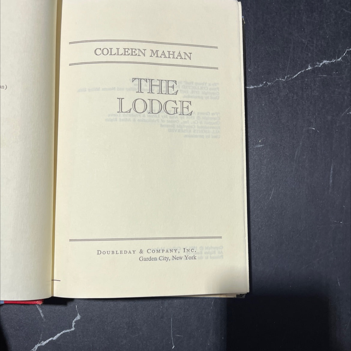 the lodge v thou lia book, by colleen mahan, 1980 Hardcover image 2