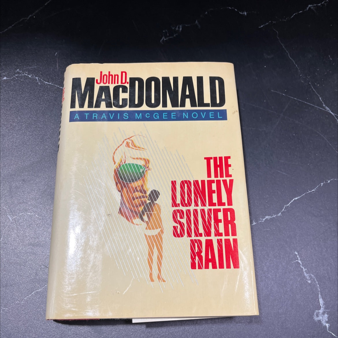 the lonely silver rain book, by John D. MacDonald, 1985 Hardcover, Vintage image 1