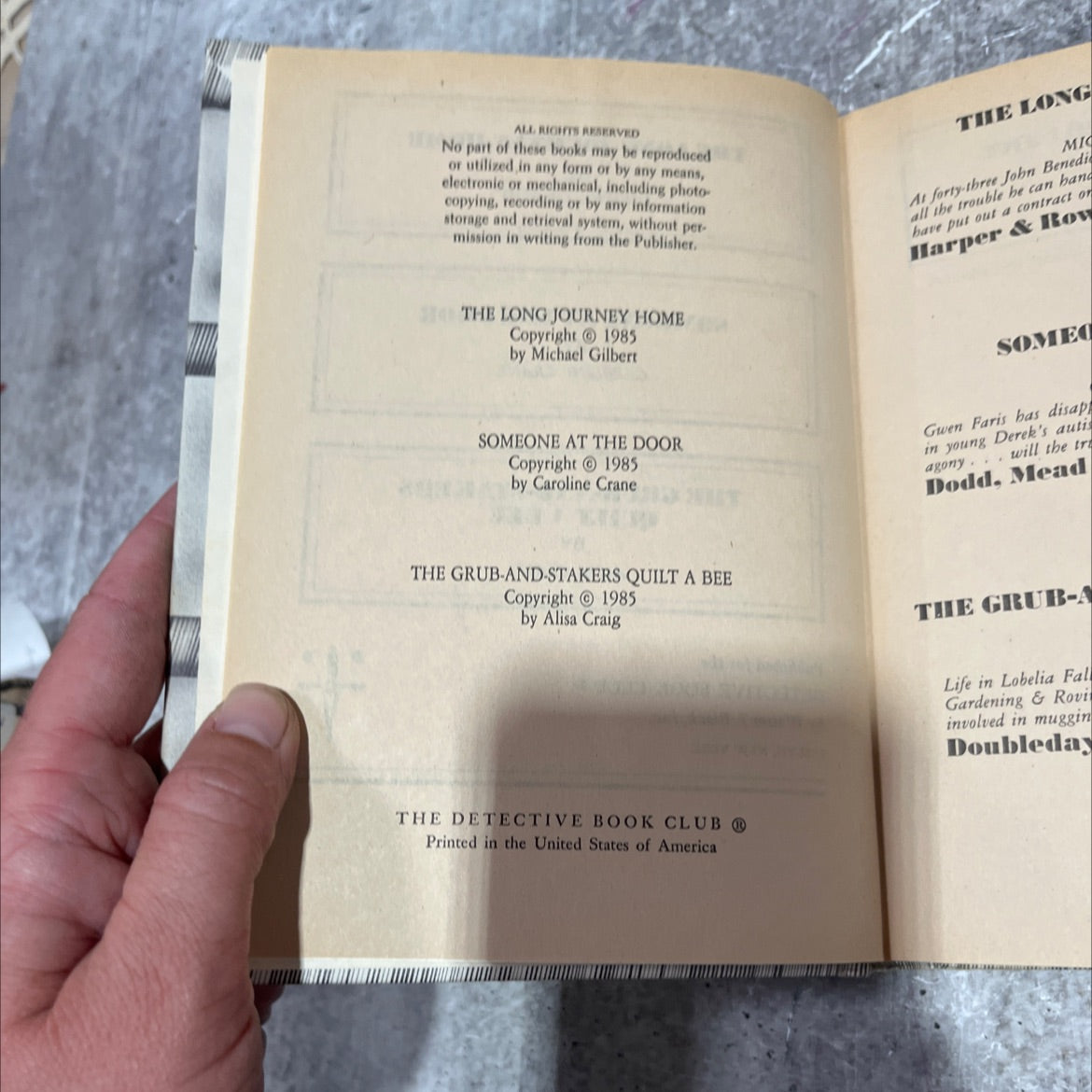 the long journey home book, by michael gilbert, 1985 Hardcover image 3