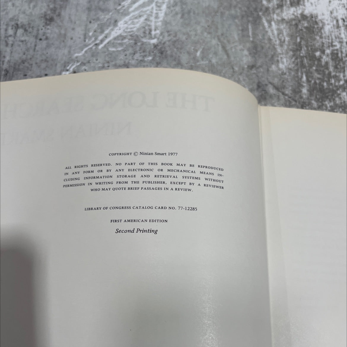 the long search book, by Ninian Smart, 1977 Hardcover image 3