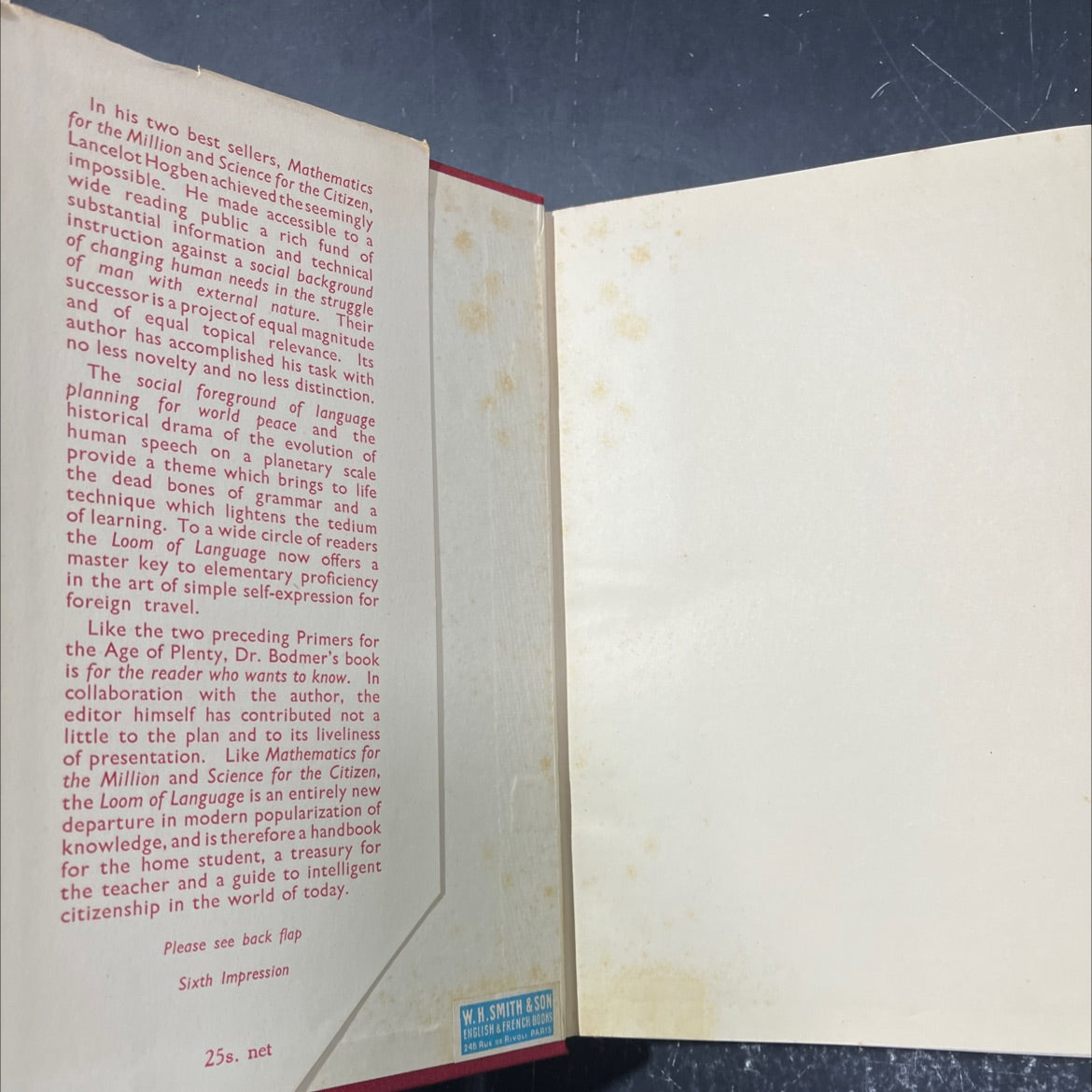 the loom of language a guide to foreign languages for the home student book, by frederick bodmer, 1955 Hardcover image 4
