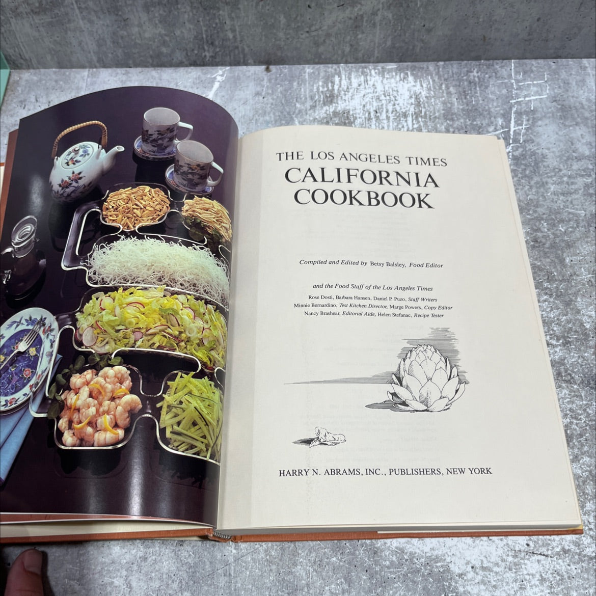 the los angeles times california cookbook book, by Betsy Balsley, 1990 Hardcover image 2