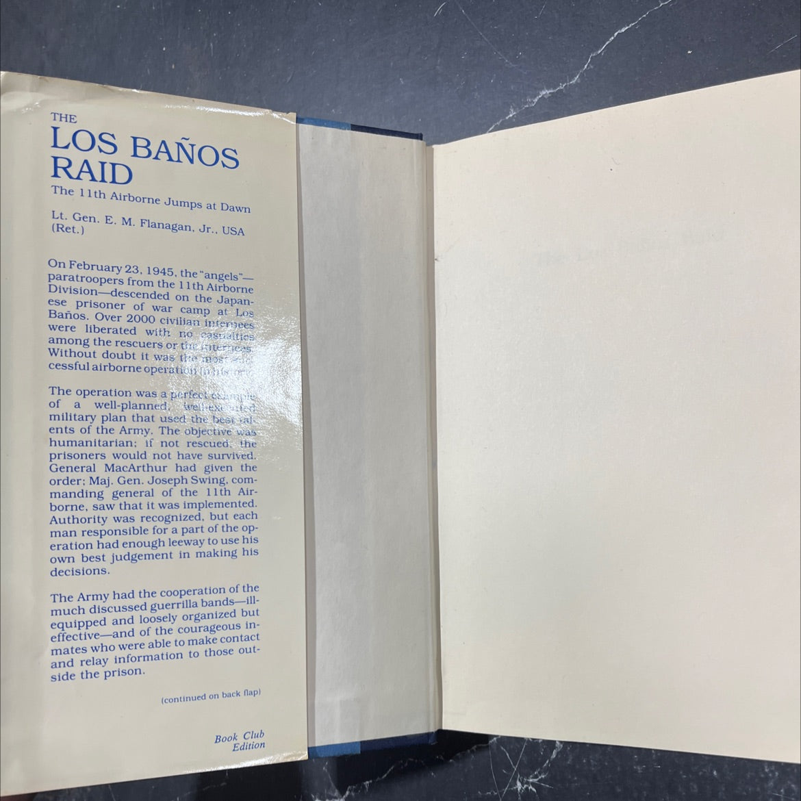 the los baños raid the 11th airborne jumps at dawn book, by quy diam dood sult davis andan lt. gen. edward m. flanagan, image 4