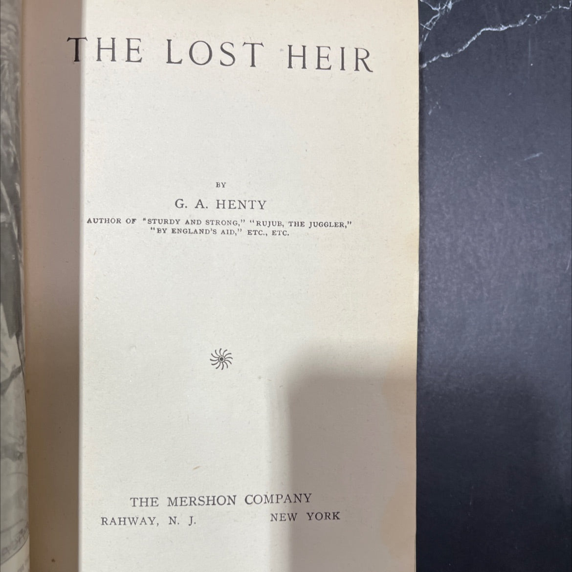 the lost heir book, by g. a. henty, not stated Hardcover image 2